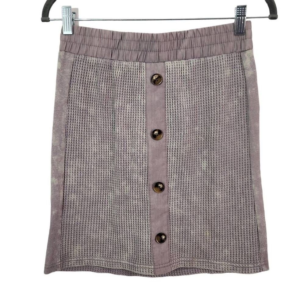 Vintage Havana Gray Mini Skirt NWT Size Medium Gray Distressed Dye Skirt